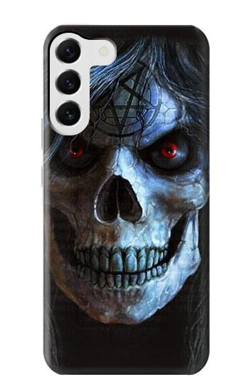 S2585 Mal mort Crâne Pentacle Etui Coque Housse pour Samsung Galaxy S23 Plus